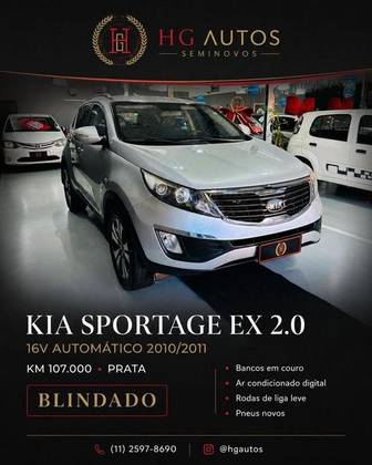 KIA SPORTAGE 2.0 EX 4X2 16V FLEX 4P AUTOMÁTICO KIA SPORTAGE 2.0 EX 4X2 16V FLEX 4P AUTOMÁTICO